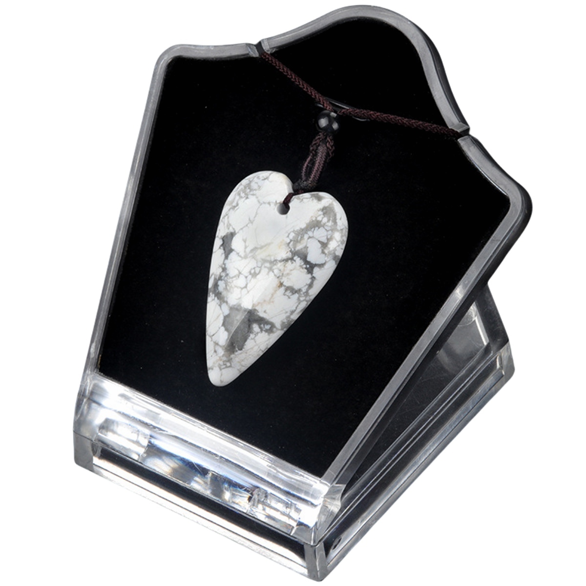 Women Heart Pendant Necklace  Adjustable Rope Chain Healing Chakra Crystal Choker Jewelry