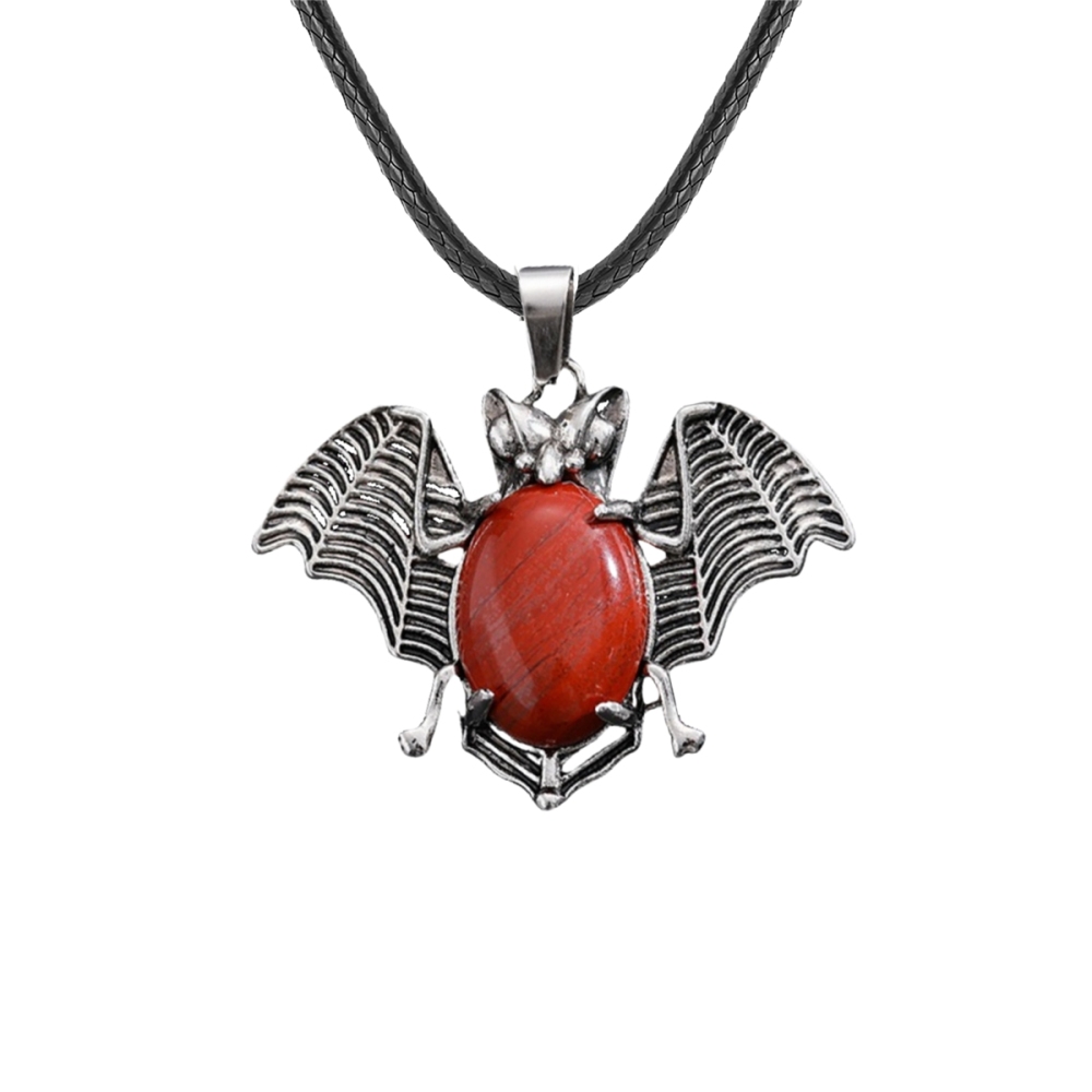 Gemstone 13X18mm Cabs Antique Silver Alloy Antique Silver Alloy Bat Pendant for DIY Making Jewelry