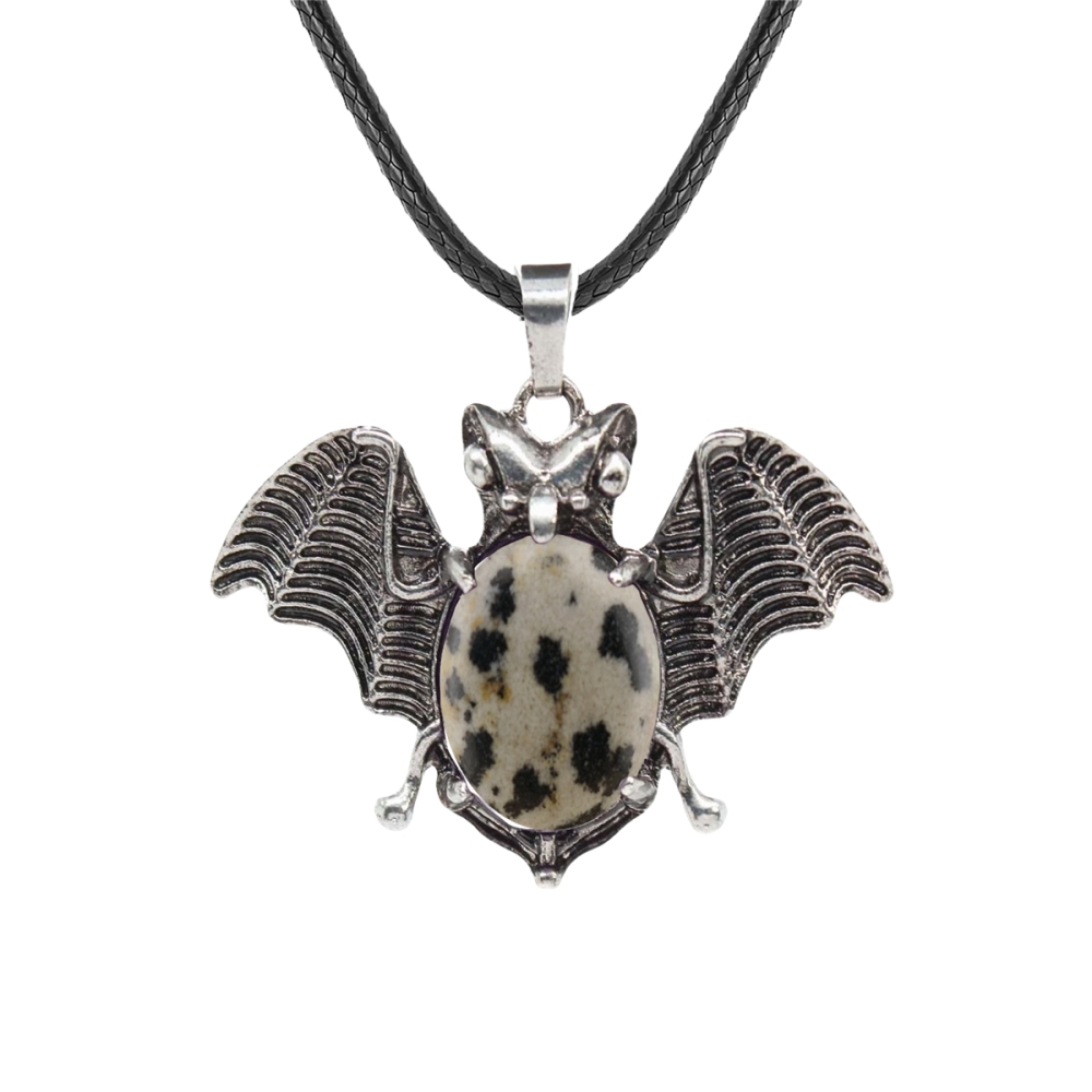 Gemstone 13X18mm Cabs Antique Silver Alloy Antique Silver Alloy Bat Pendant for DIY Making Jewelry