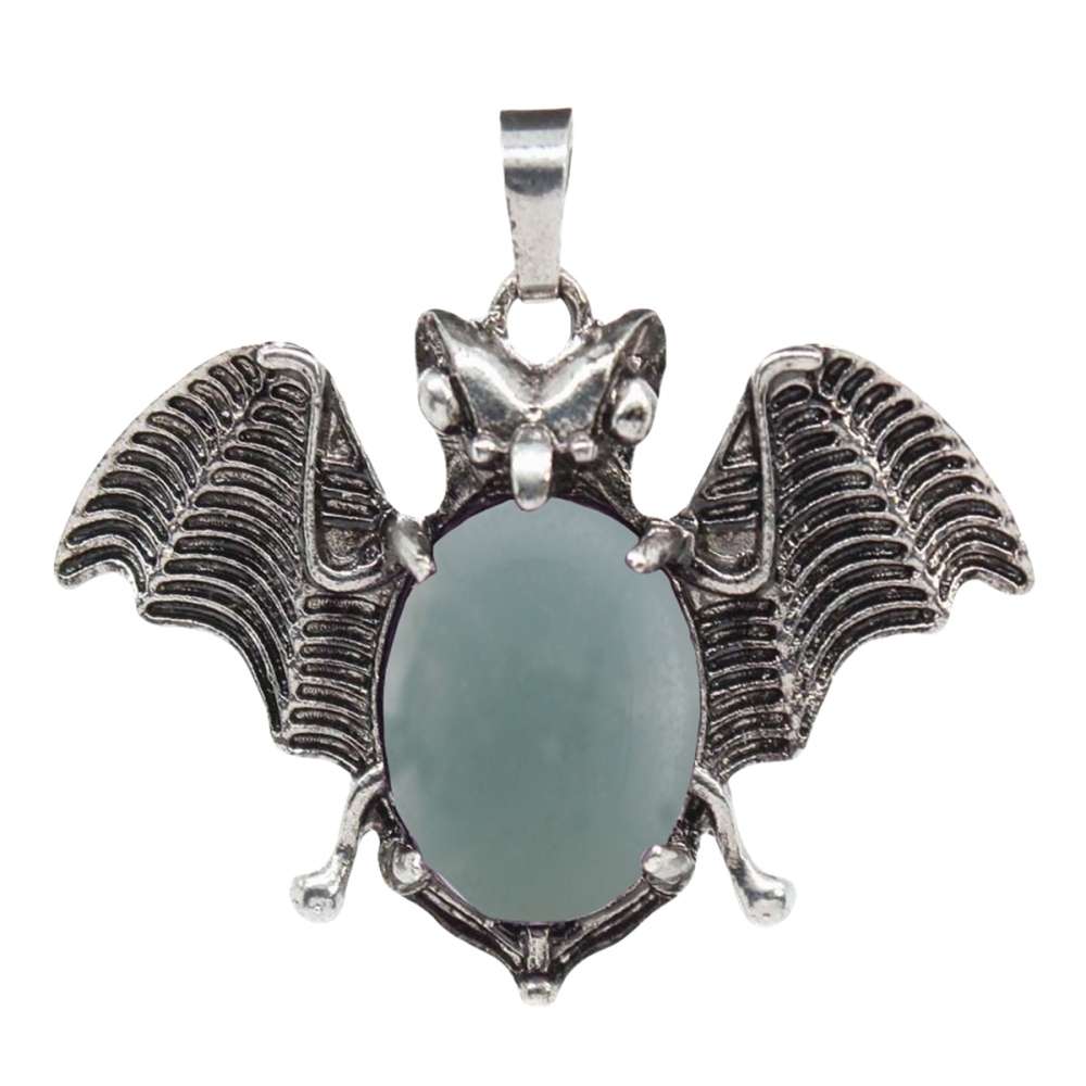 Gemstone 13X18mm Cabs Antique Silver Alloy Antique Silver Alloy Bat Pendant for DIY Making Jewelry