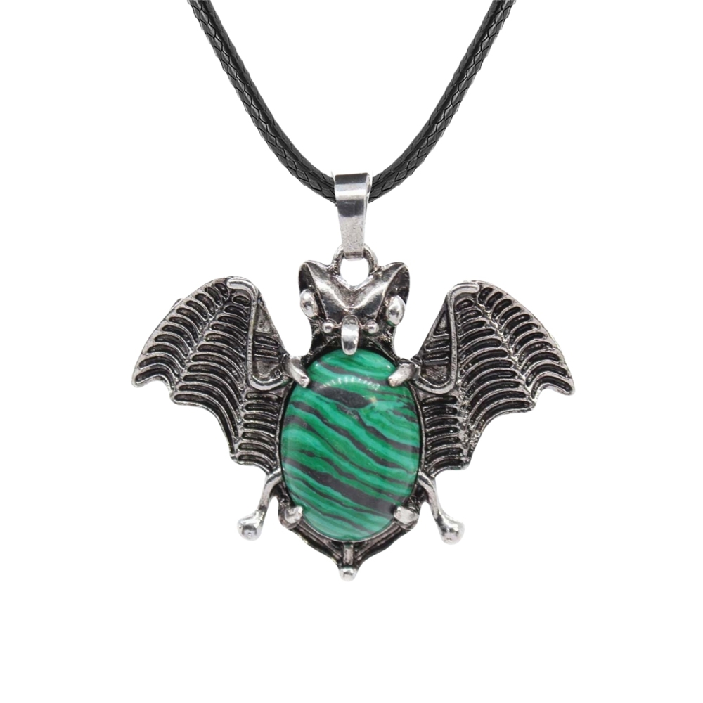 Gemstone 13X18mm Cabs Antique Silver Alloy Antique Silver Alloy Bat Pendant for DIY Making Jewelry