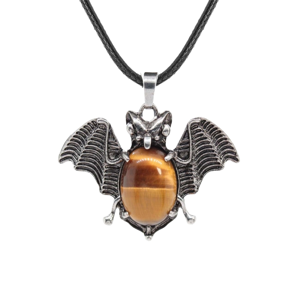 Gemstone 13X18mm Cabs Antique Silver Alloy Antique Silver Alloy Bat Pendant for DIY Making Jewelry