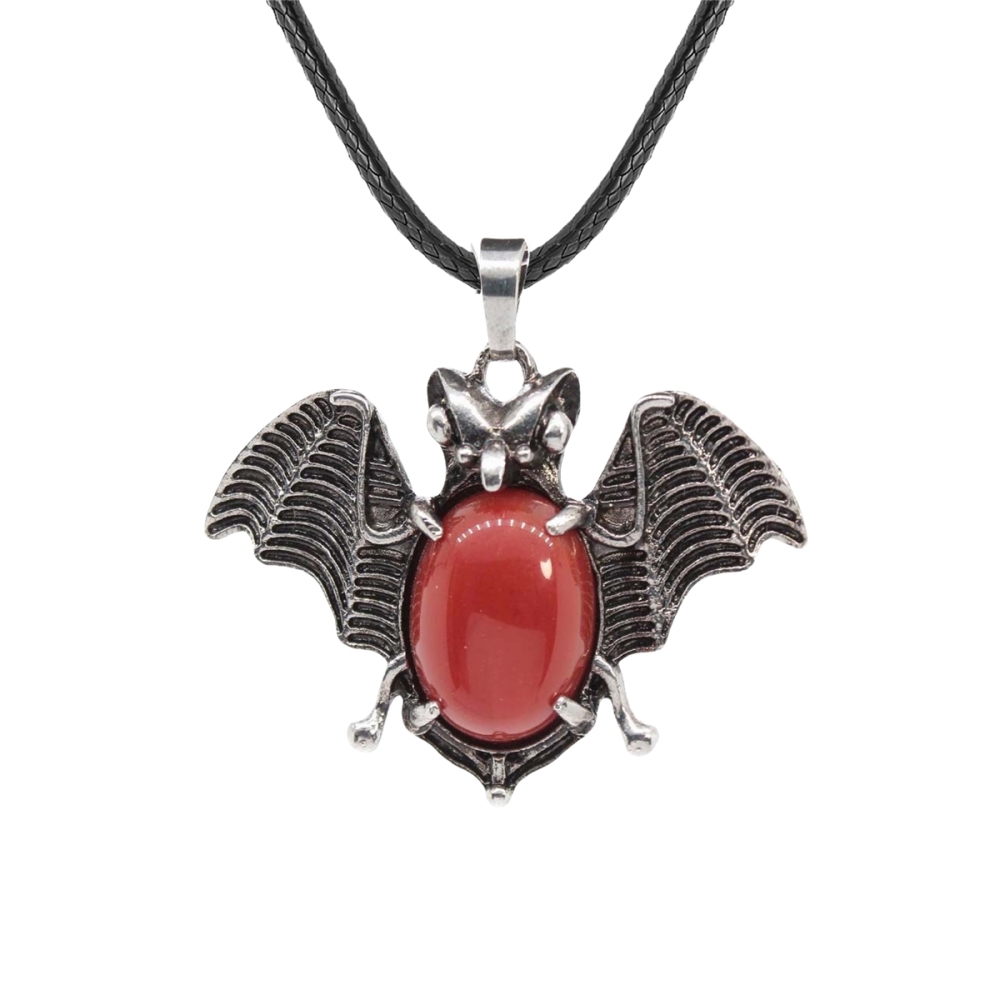 Gemstone 13X18mm Cabs Antique Silver Alloy Antique Silver Alloy Bat Pendant for DIY Making Jewelry