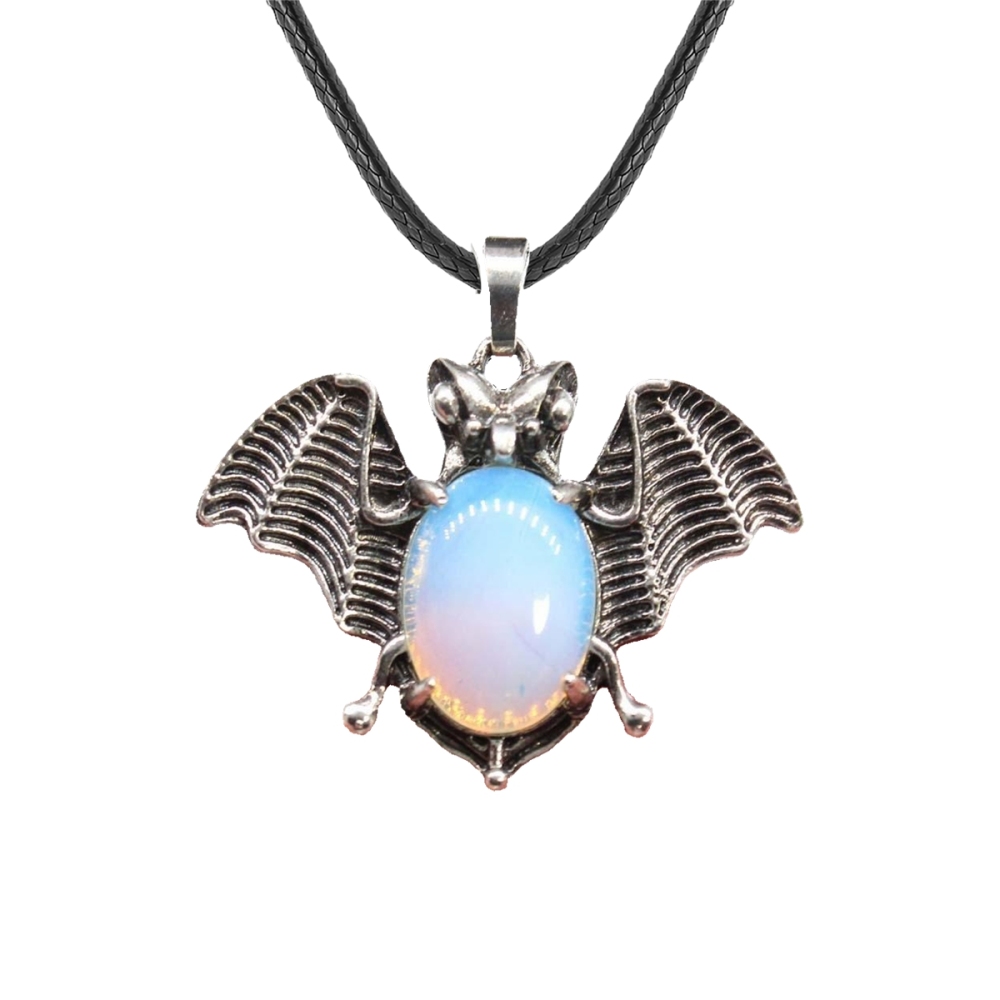 Gemstone 13X18mm Cabs Antique Silver Alloy Antique Silver Alloy Bat Pendant for DIY Making Jewelry