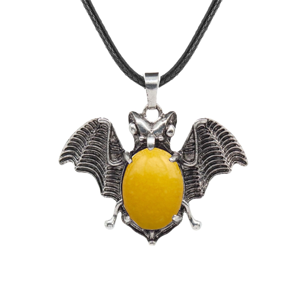 Gemstone 13X18mm Cabs Antique Silver Alloy Antique Silver Alloy Bat Pendant for DIY Making Jewelry