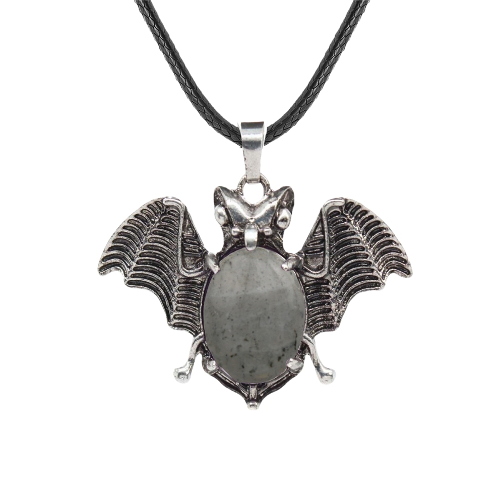 Gemstone 13X18mm Cabs Antique Silver Alloy Antique Silver Alloy Bat Pendant for DIY Making Jewelry