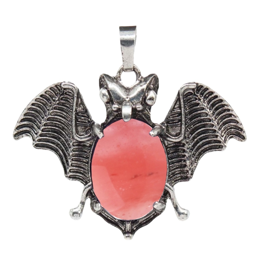 Gemstone 13X18mm Cabs Antique Silver Alloy Antique Silver Alloy Bat Pendant for DIY Making Jewelry