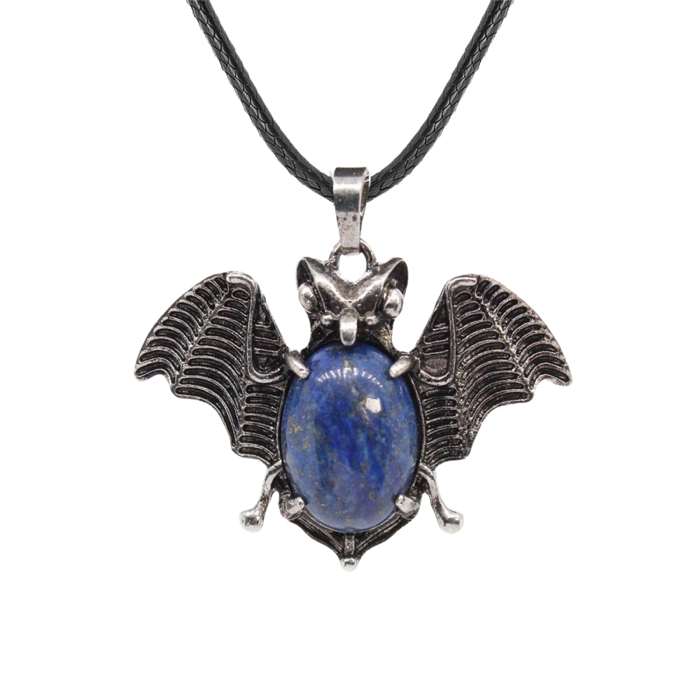 Gemstone 13X18mm Cabs Antique Silver Alloy Antique Silver Alloy Bat Pendant for DIY Making Jewelry