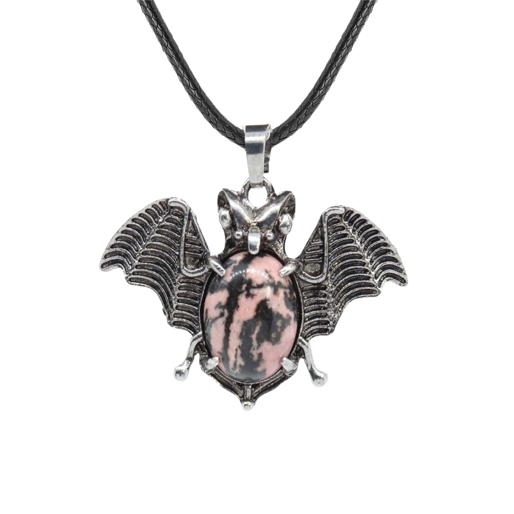 Gemstone 13X18mm Cabs Antique Silver Alloy Antique Silver Alloy Bat Pendant for DIY Making Jewelry
