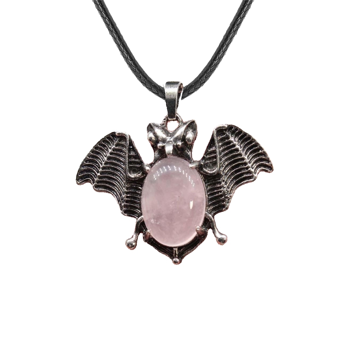 Gemstone 13X18mm Cabs Antique Silver Alloy Antique Silver Alloy Bat Pendant for DIY Making Jewelry