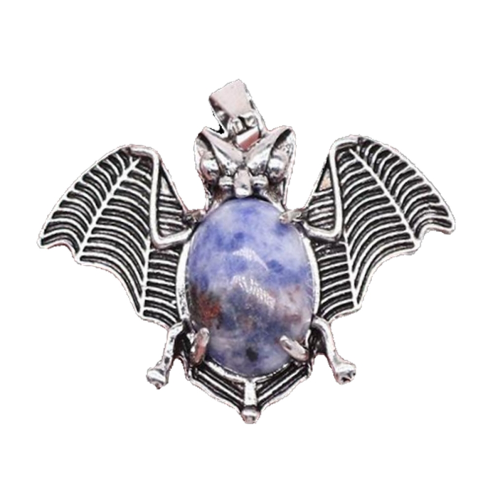 Gemstone 13X18mm Cabs Antique Silver Alloy Antique Silver Alloy Bat Pendant for DIY Making Jewelry
