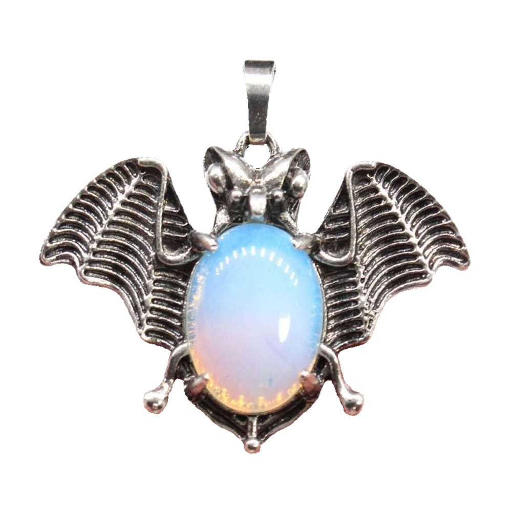 Gemstone 13X18mm Cabs Antique Silver Alloy Antique Silver Alloy Bat Pendant for DIY Making Jewelry