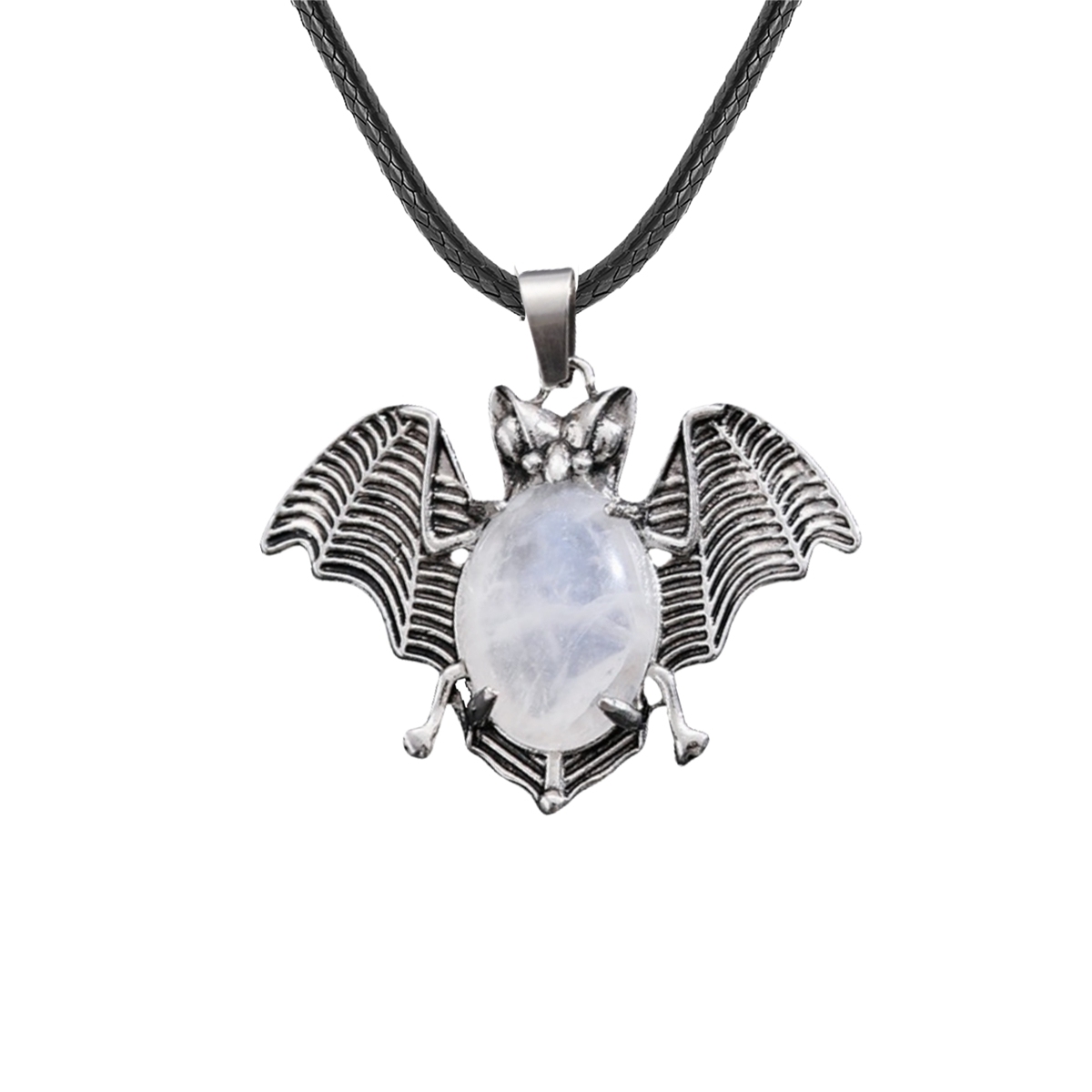 Gemstone 13X18mm Cabs Antique Silver Alloy Antique Silver Alloy Bat Pendant for DIY Making Jewelry