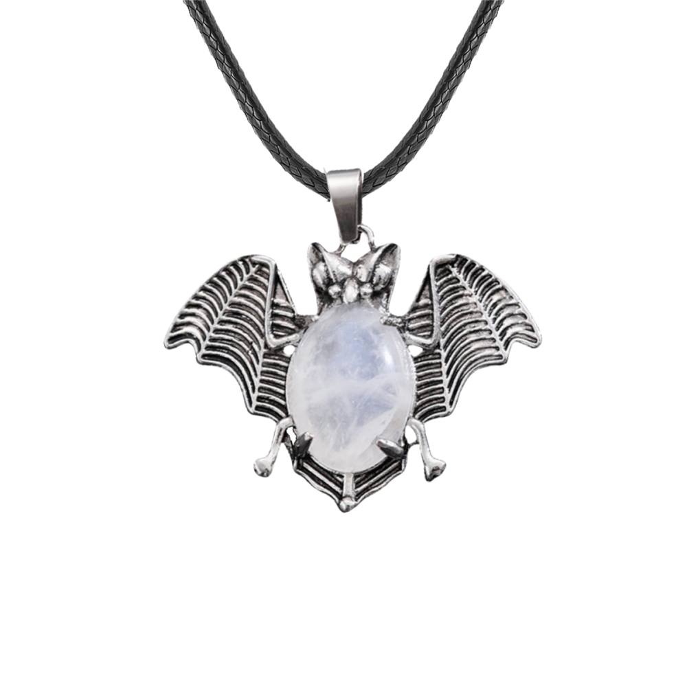 Gemstone 13X18mm Cabs Antique Silver Alloy Antique Silver Alloy Bat Pendant for DIY Making Jewelry