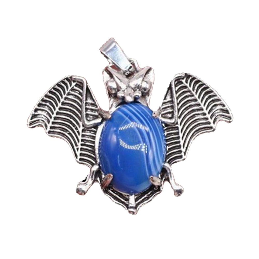 Gemstone 13X18mm Cabs Antique Silver Alloy Antique Silver Alloy Bat Pendant for DIY Making Jewelry