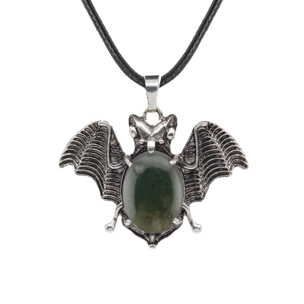 Gemstone 13X18mm Cabs Antique Silver Alloy Antique Silver Alloy Bat Pendant for DIY Making Jewelry