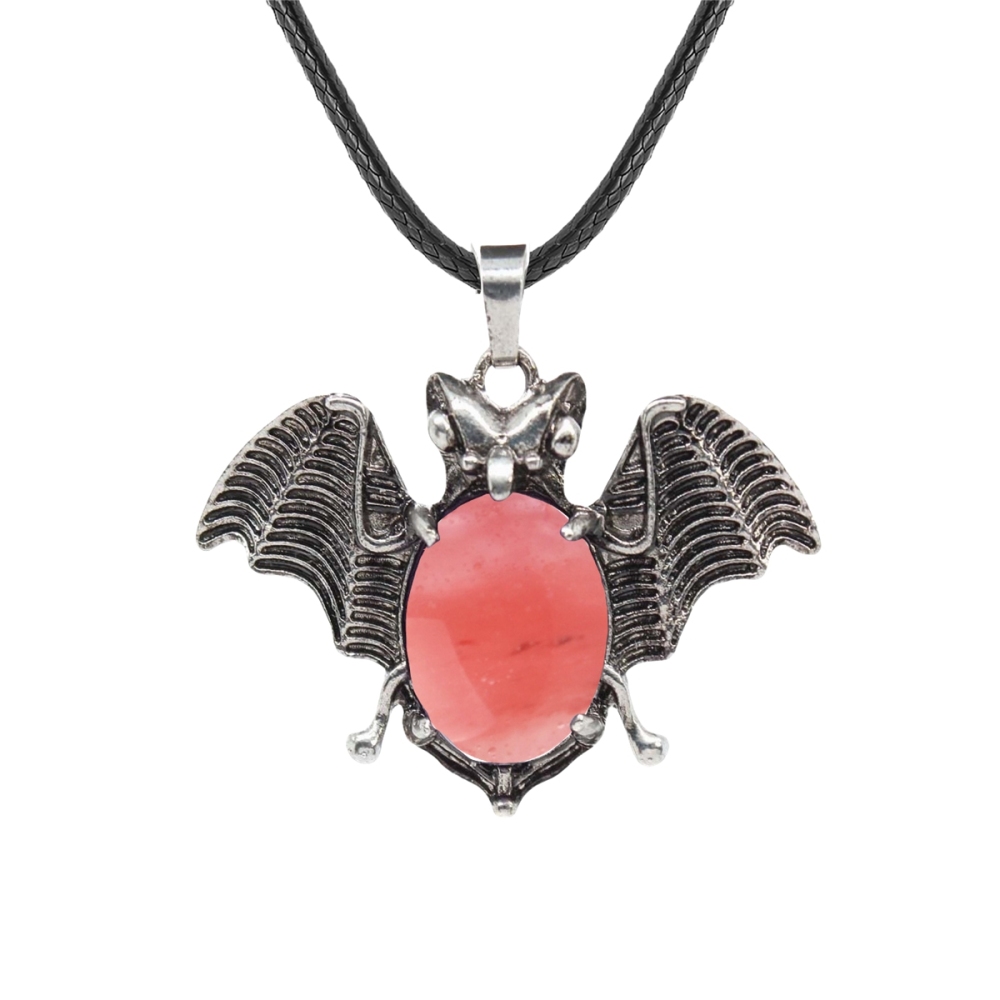 Gemstone 13X18mm Cabs Antique Silver Alloy Antique Silver Alloy Bat Pendant for DIY Making Jewelry