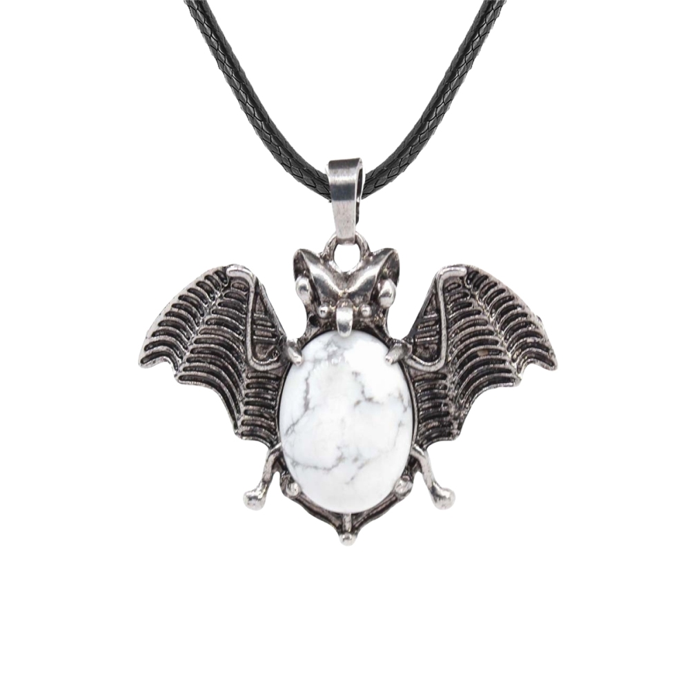 Gemstone 13X18mm Cabs Antique Silver Alloy Antique Silver Alloy Bat Pendant for DIY Making Jewelry