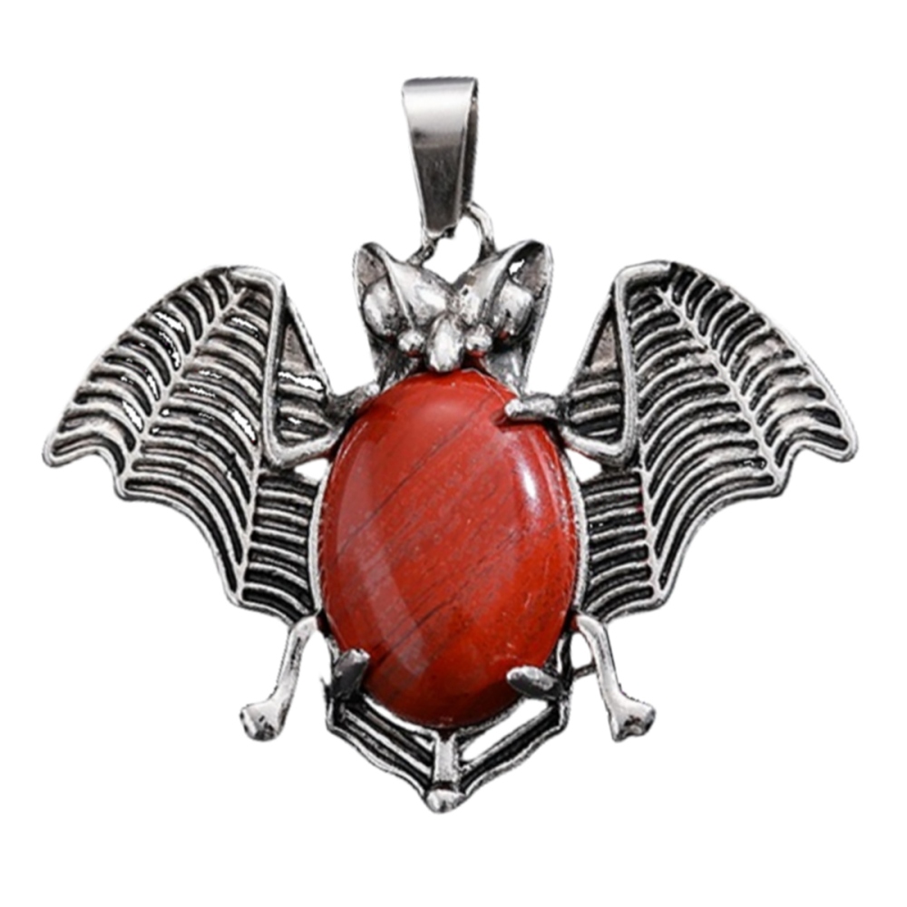 Gemstone 13X18mm Cabs Antique Silver Alloy Antique Silver Alloy Bat Pendant for DIY Making Jewelry