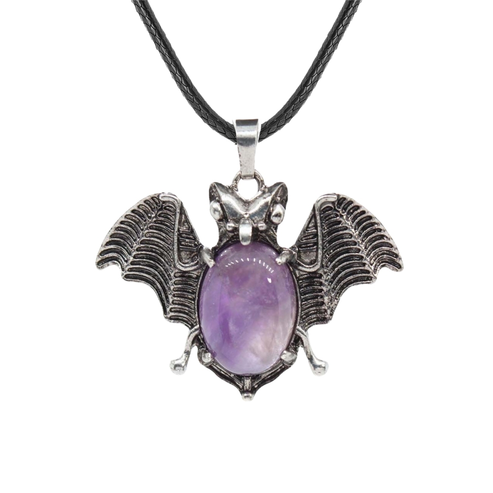 Gemstone 13X18mm Cabs Antique Silver Alloy Antique Silver Alloy Bat Pendant for DIY Making Jewelry