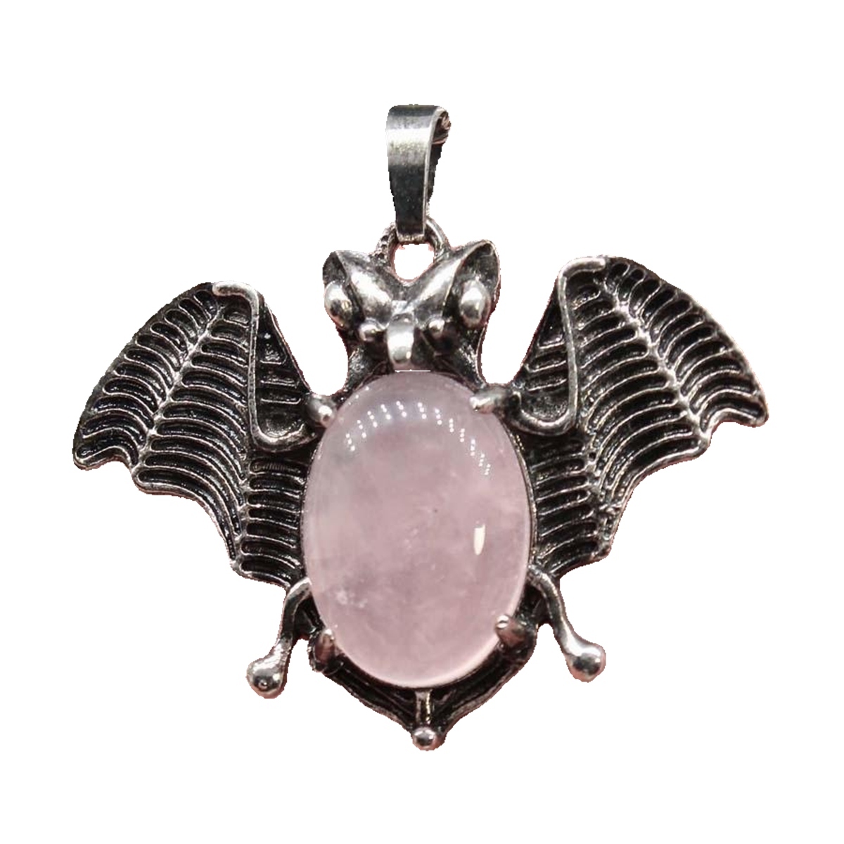 Gemstone 13X18mm Cabs Antique Silver Alloy Antique Silver Alloy Bat Pendant for DIY Making Jewelry