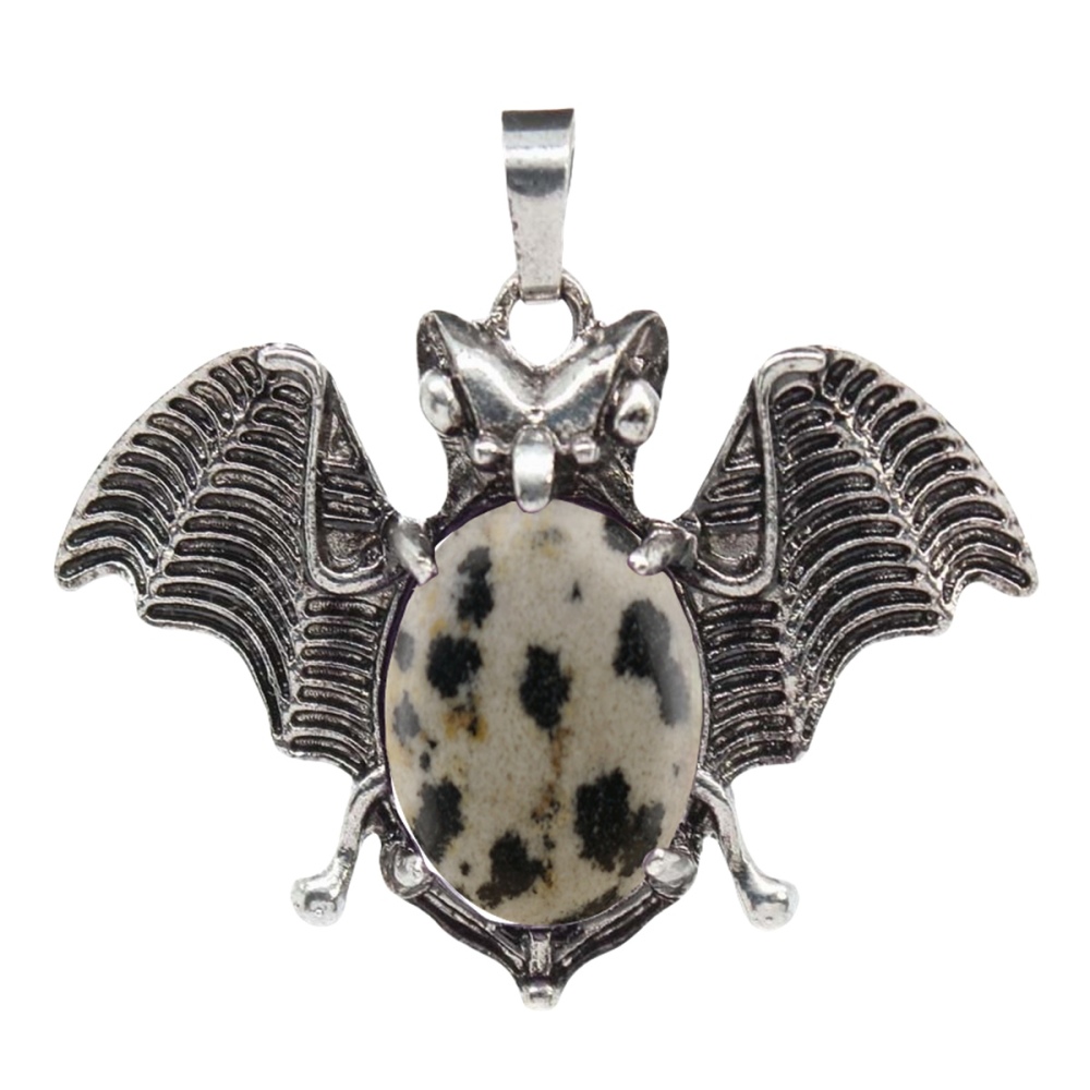 Gemstone 13X18mm Cabs Antique Silver Alloy Antique Silver Alloy Bat Pendant for DIY Making Jewelry