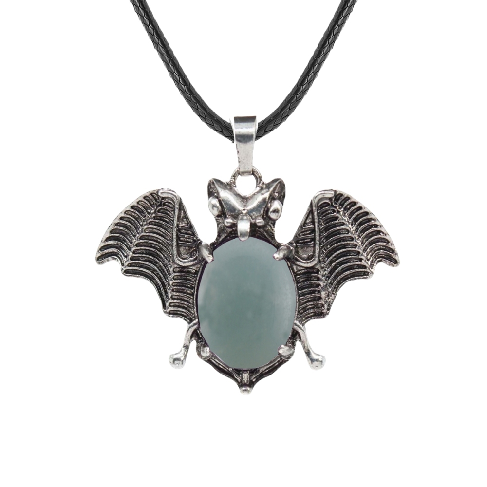 Gemstone 13X18mm Cabs Antique Silver Alloy Antique Silver Alloy Bat Pendant for DIY Making Jewelry