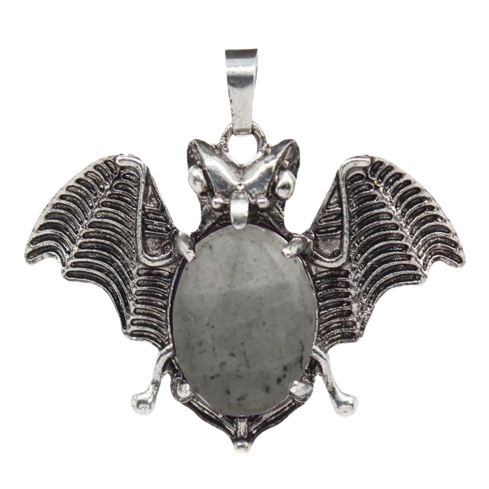 Gemstone 13X18mm Cabs Antique Silver Alloy Antique Silver Alloy Bat Pendant for DIY Making Jewelry