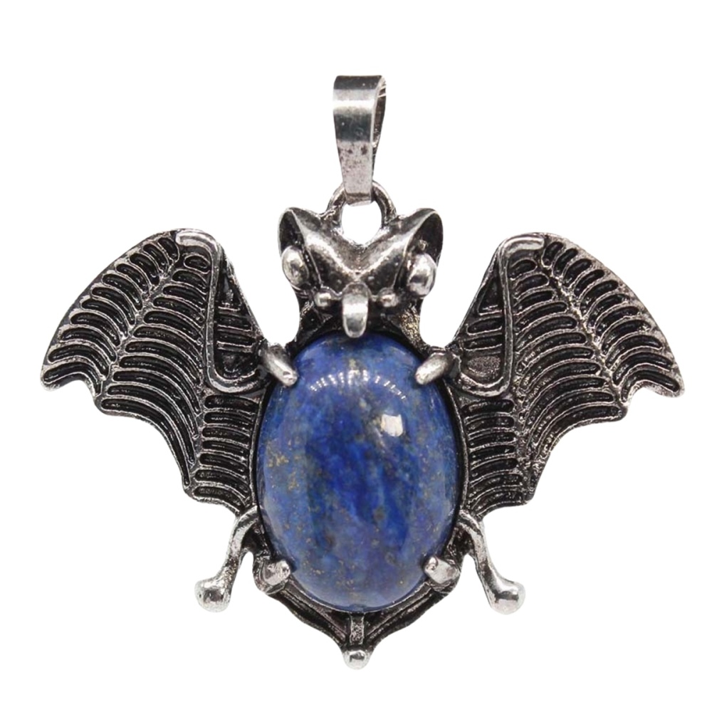 Gemstone 13X18mm Cabs Antique Silver Alloy Antique Silver Alloy Bat Pendant for DIY Making Jewelry