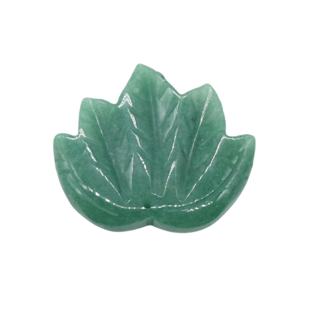Gemstone (43x50mm) Maple Leaf Pendant for Making Jewelry Handmade Craved
