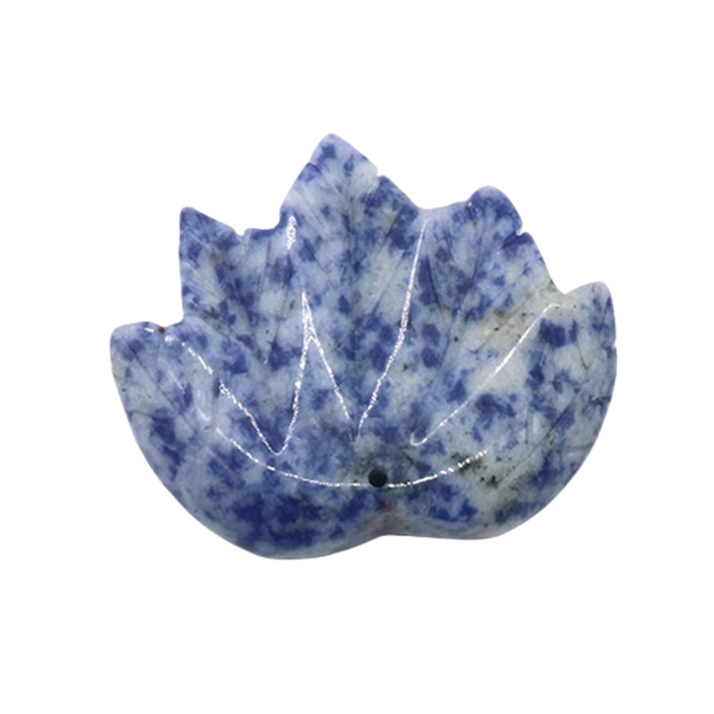 Gemstone (43x50mm) Maple Leaf Pendant for Making Jewelry Handmade Craved