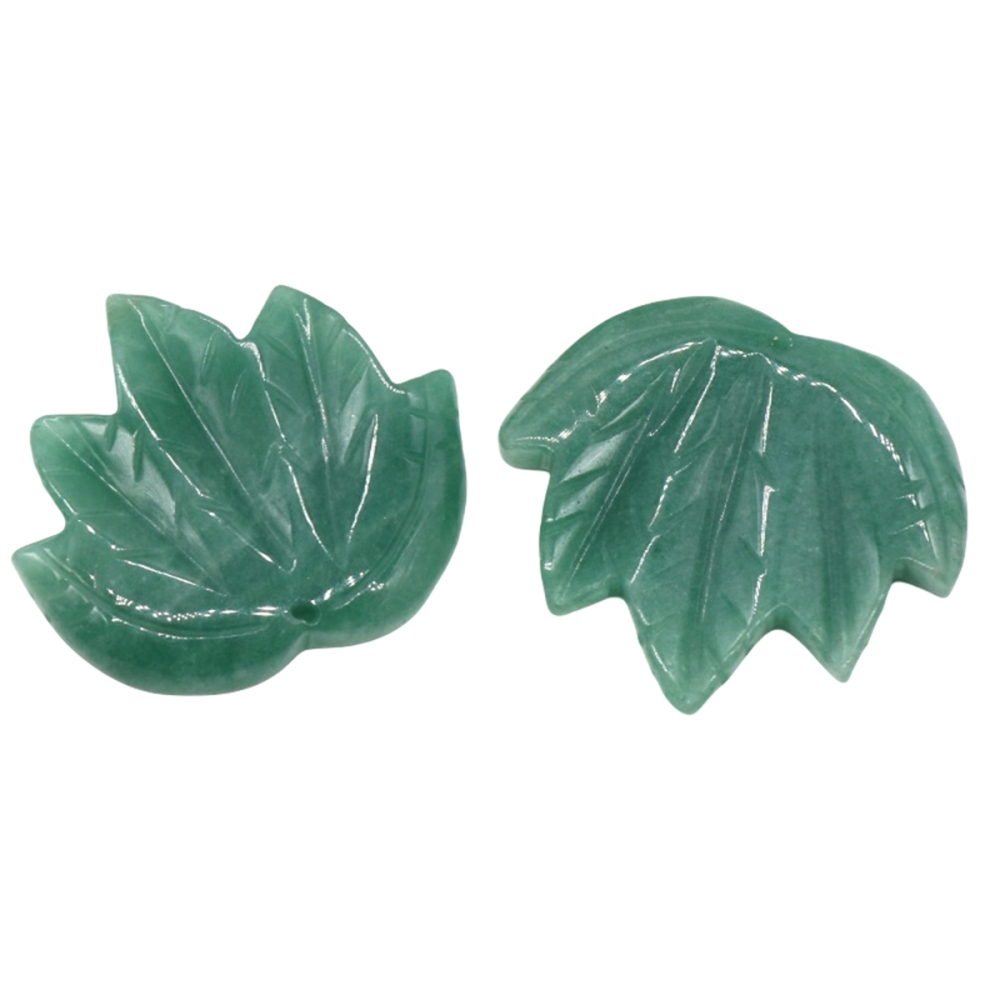 Gemstone (43x50mm) Maple Leaf Pendant for Making Jewelry Handmade Craved