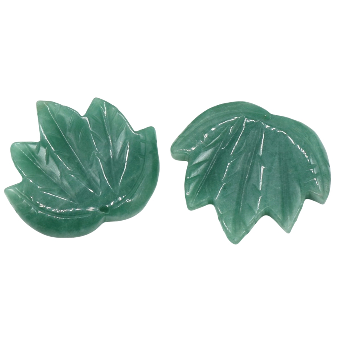 Gemstone (43x50mm) Maple Leaf Pendant for Making Jewelry Handmade Craved