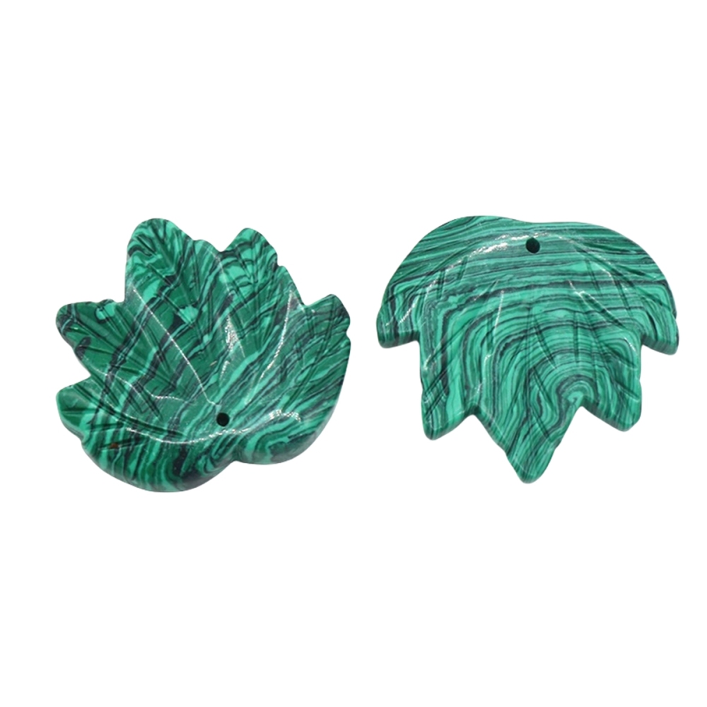Gemstone (43x50mm) Maple Leaf Pendant for Making Jewelry Handmade Craved