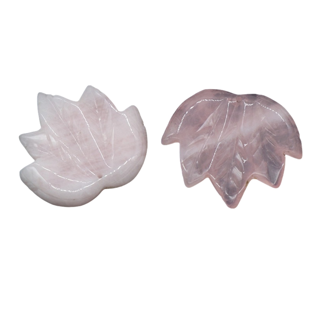 Gemstone (43x50mm) Maple Leaf Pendant for Making Jewelry Handmade Craved