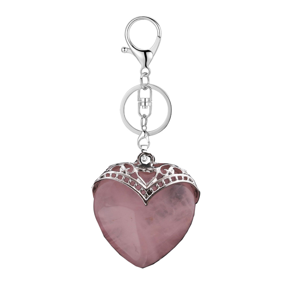 Gemstone 30MM Heart Antique Silver Double Dragon Pendant (32x38mm) for DIY Making Jewelry