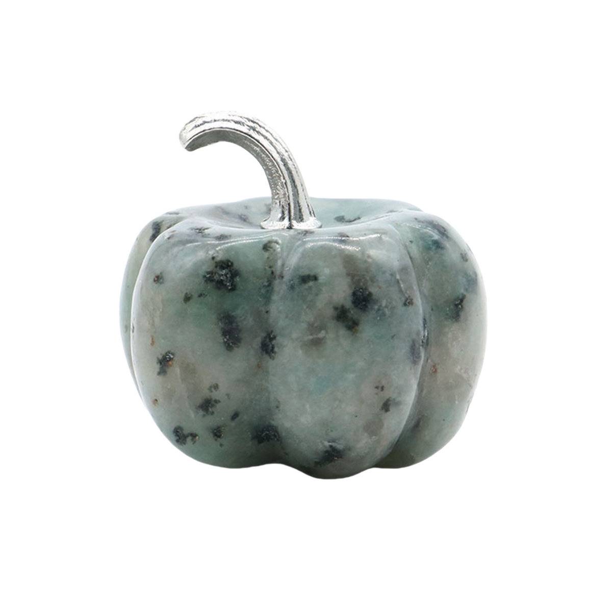 20mm/30mm Gemstone Pumpkin Oranment for Home Office Decor Handmade Craved Vegetables fruits Stone Gifts