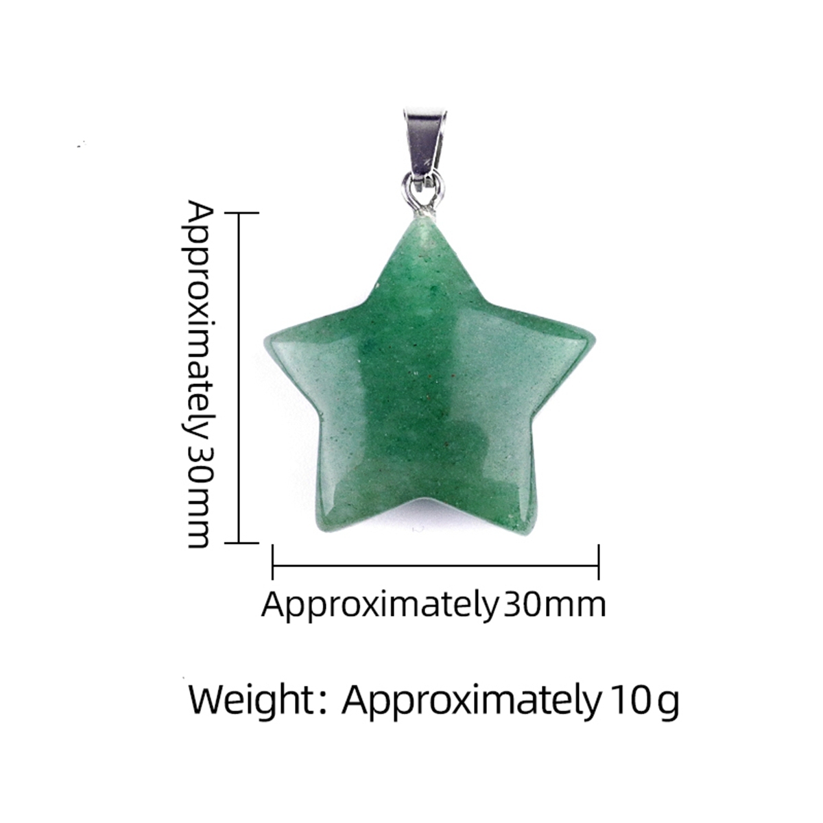 Gemstone 30MM Star Pendant for DIY Making Jewelry