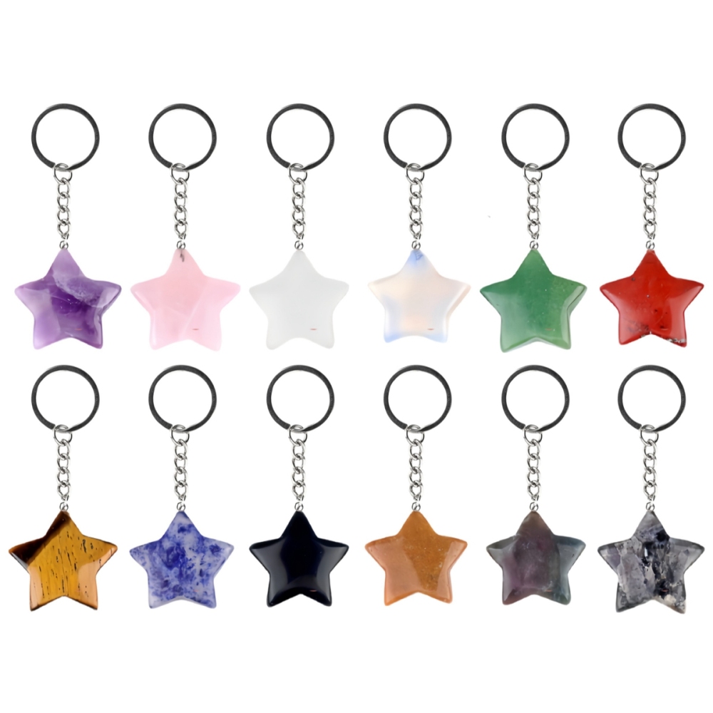 Gemstone 30MM Star Pendant for DIY Making Jewelry