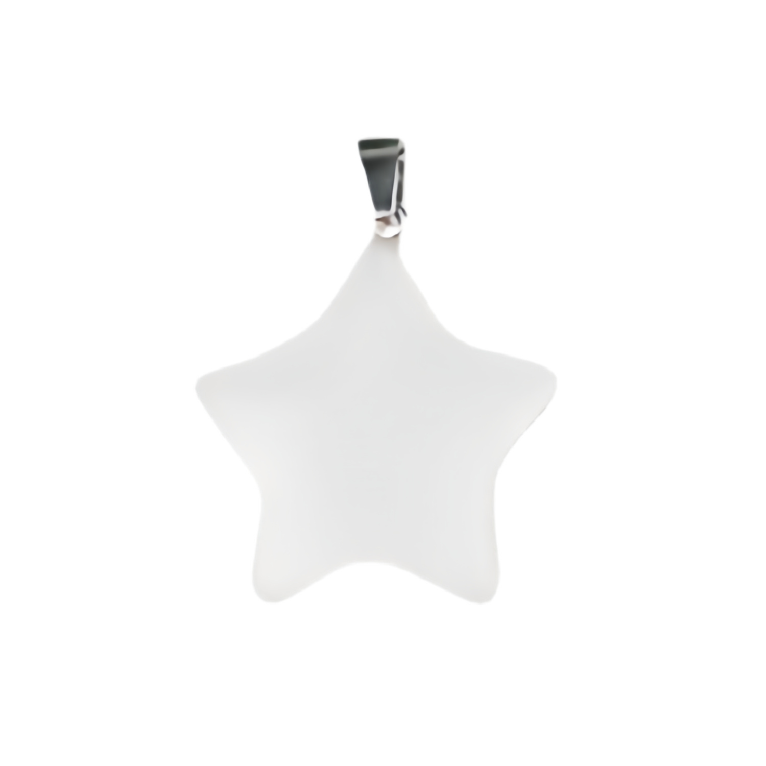 Gemstone 30MM Star Pendant Necklace 45cm Black Cord