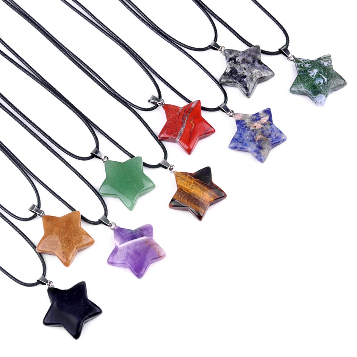 Gemstone 30MM Star Pendant for DIY Making Jewelry