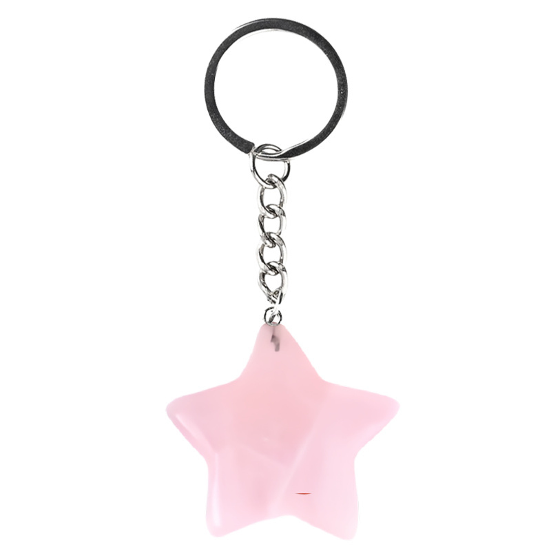 Gemstone 30MM Star Pendant Necklace 45cm Black Cord