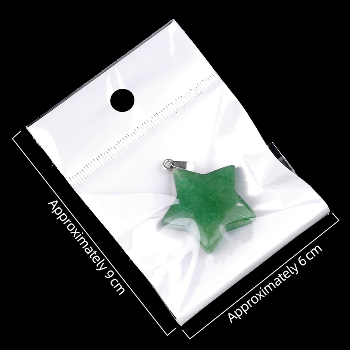 Gemstone 30MM Star Pendant for DIY Making Jewelry