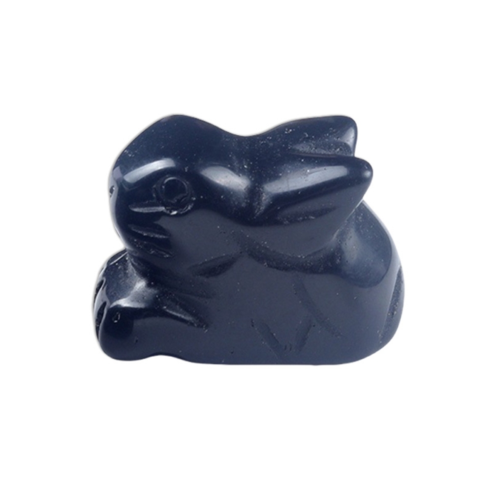 Handmade Craved  1.0Inch Rabbit Gemstone for Home Decor