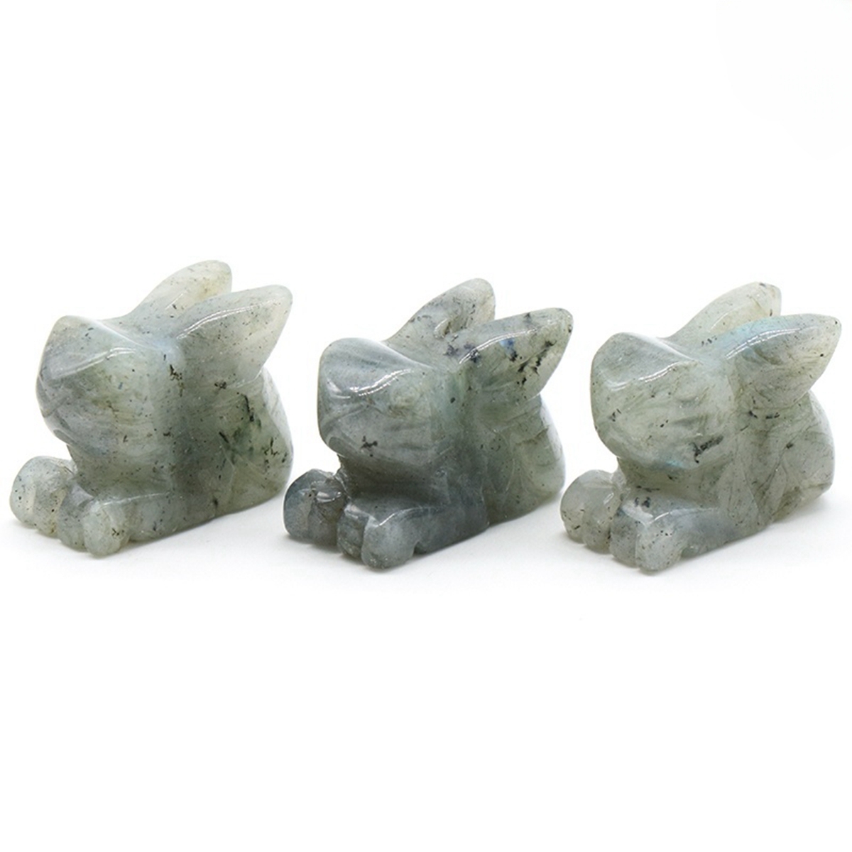 Handmade Craved  1.0Inch Rabbit Gemstone for Home Decor