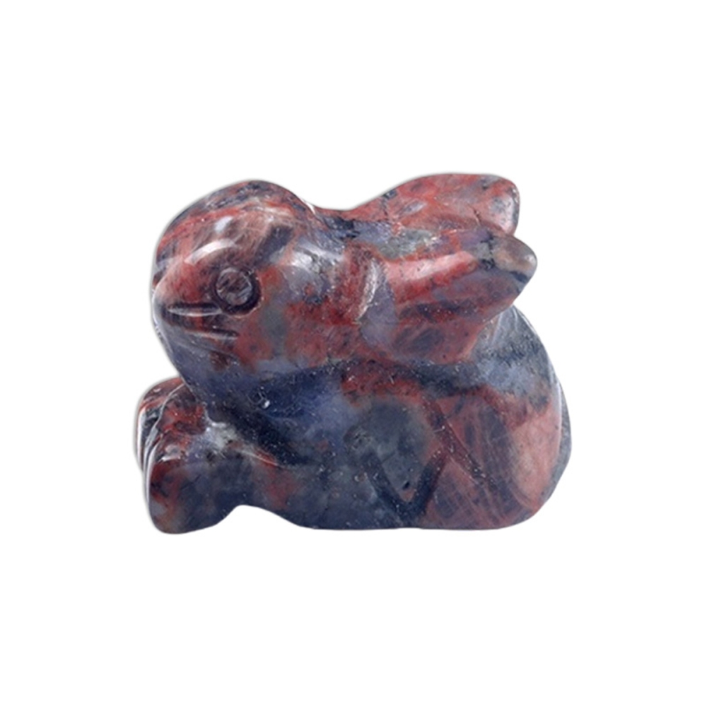 Handmade Craved  1.0Inch Rabbit Gemstone for Home Decor
