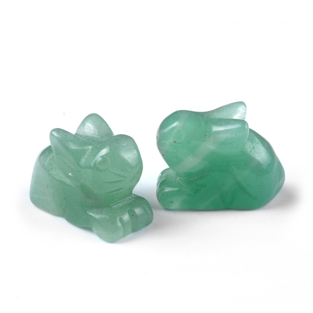 Handmade Craved  1.0Inch Rabbit Gemstone for Home Decor