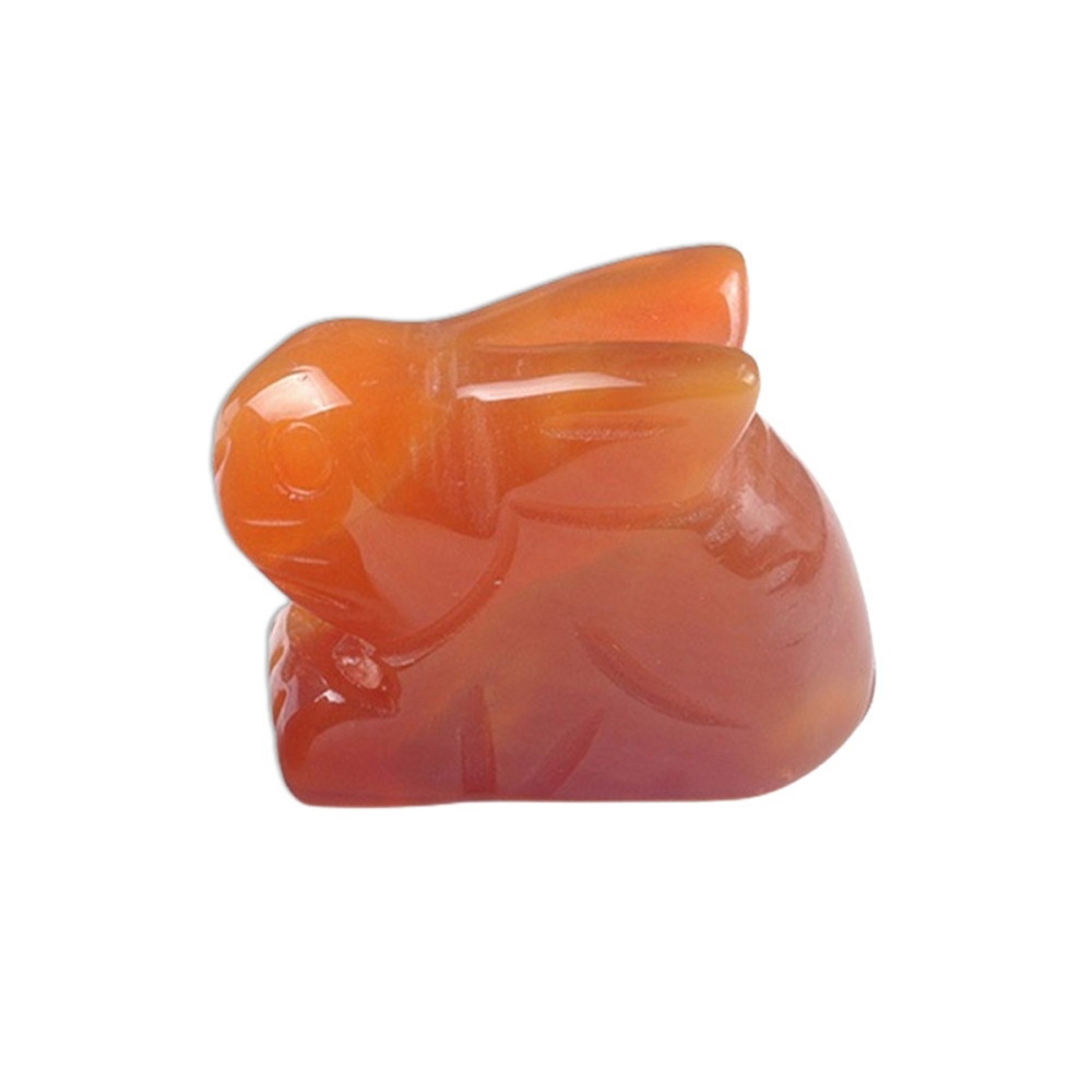 Handmade Craved  1.0Inch Rabbit Gemstone for Home Decor