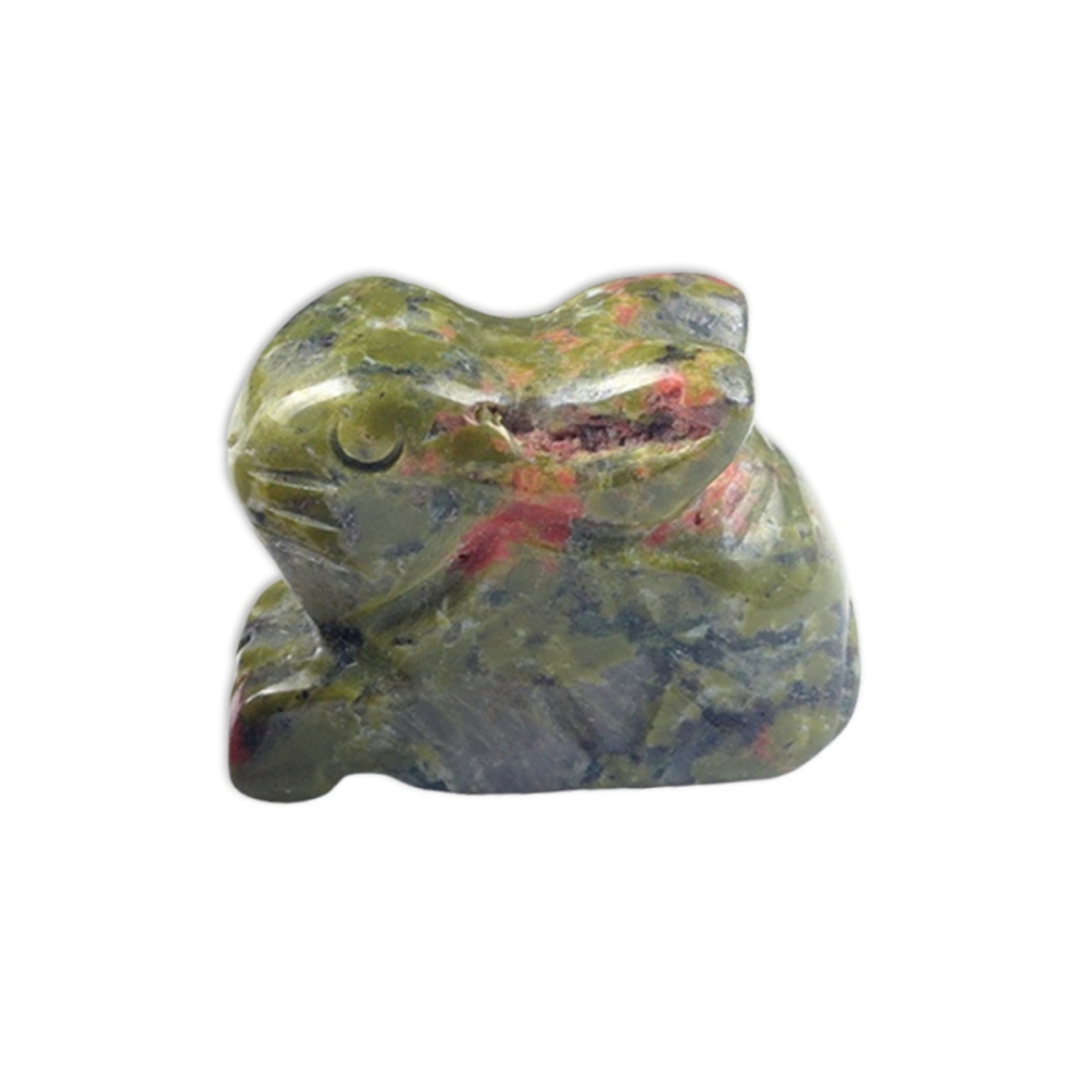 Handmade Craved  1.0Inch Rabbit Gemstone for Home Decor