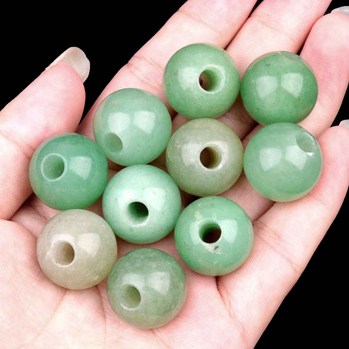 18MM Gemstone Sphere Drilled 5MM Hole 1PCS